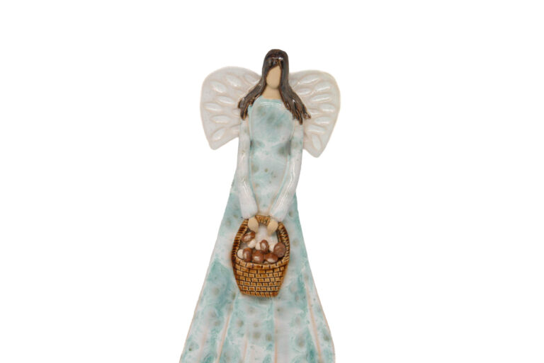 Jasny anioł z koszem grzybów + Zawieszka (2) Jasny anioł z koszem grzybów + Zawieszka (2)