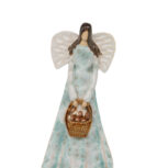 Jasny anioł z koszem grzybów + Zawieszka (2)