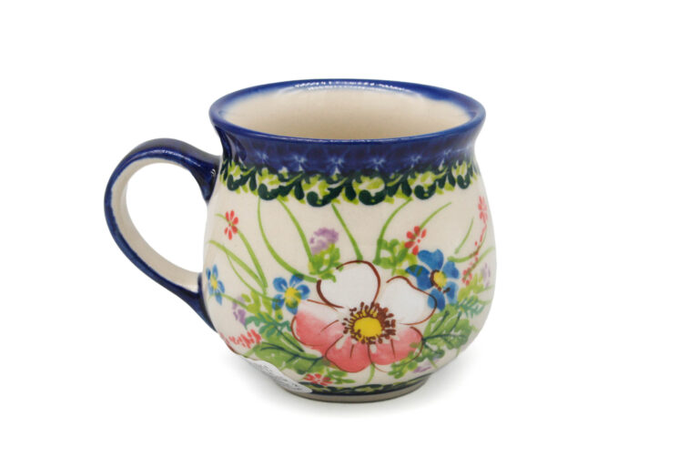 Kubek beczułka średni Bukiecik, Ceramika Bolesławiec (2) Kubek beczułka średni Bukiecik, Ceramika Bolesławiec (2)