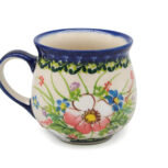 Kubek beczułka średni Bukiecik, Ceramika Bolesławiec (2)