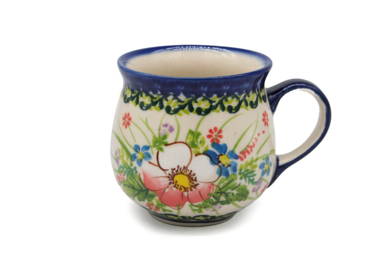 Kubek beczułka średni Bukiecik, Ceramika Bolesławiec