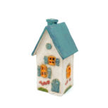 Domek ceramiczny na świeczkę – Morski dach