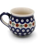 Kubek pękaty średni Kropka i Oliwka – 250 ml, Ceramika Bolesławiec (2)