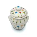 Pojemnik na czosnek Delikatne Kwiaty, Ceramika Bolesławiec (2)