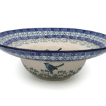 Talerz na spaghetti, wzór z Ptaszkiem, Ceramika Bolesławiec (2)