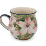 Duży, unikatowy kubek Flora, Ceramika Bolesławiec (2)