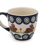 Filiżanka – kubek na kawę Zajączek i Oczko, Ceramika Bolesławiec (2)