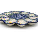 Jajecznik Talerz na jajka Wiosenna Łąka, Ceramika Bolesławiec (2)