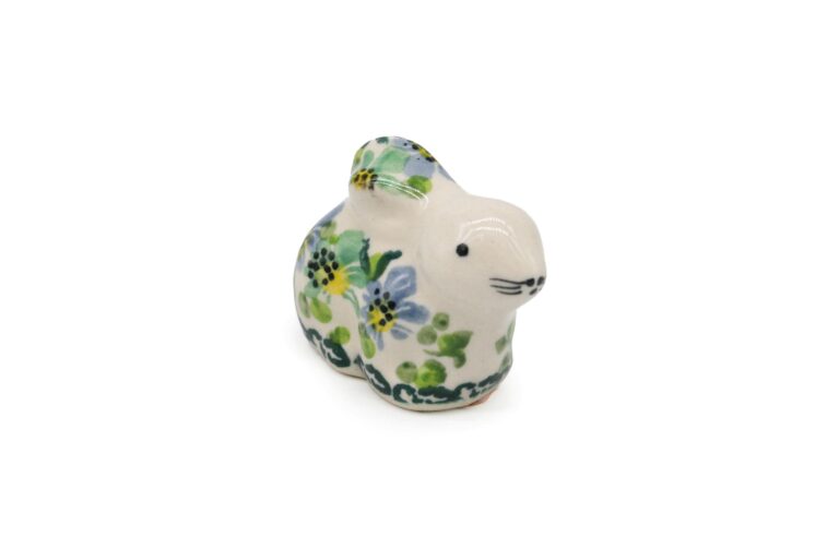 Malutki zajączek Zielone i Niebieskie Kwiatuszki, Ceramika Bolesławiec (2) Malutki zajączek Zielone i Niebieskie Kwiatuszki, Ceramika Bolesławiec (2)