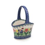 Mały koszyczek wielkanocny Łąka i Biedronka, Ceramika Bolesławiec