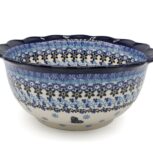 628 Miska głęboka Kwiaty z Niebieskim Motylkiem, Ceramika Bolesławiec (2)
