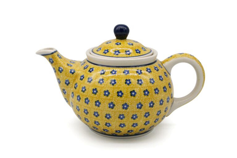 Czajnik mały, wzór Żółty, Ceramika Bolesławiec Czajnik mały, wzór Żółty, Ceramika Bolesławiec