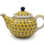 Czajnik mały, wzór Żółty, Ceramika Bolesławiec