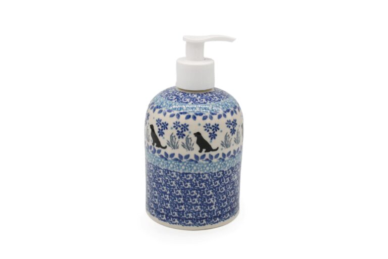 Dozownik na mydło Pieski 2, Ceramika Bolesławiec (2) Dozownik na mydło Pieski 2, Ceramika Bolesławiec (2)