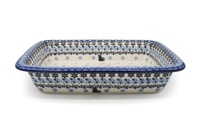 Duża forma do pieczenia Kwiaty z Niebieskim Motylkiem, Ceramika Bolesławiec (2) Duża forma do pieczenia Kwiaty z Niebieskim Motylkiem, Ceramika Bolesławiec (2)