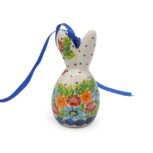 Figurka zajączka wielkanocnego do powieszenia IX, Ceramika Bolesławiec (2)