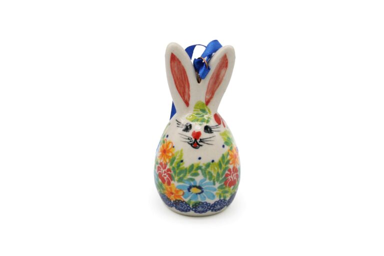 Figurka zajączka wielkanocnego do powieszenia IX, Ceramika Bolesławiec