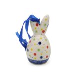 Figurka zajączka wielkanocnego do powieszenia V, Ceramika Bolesławiec (2)