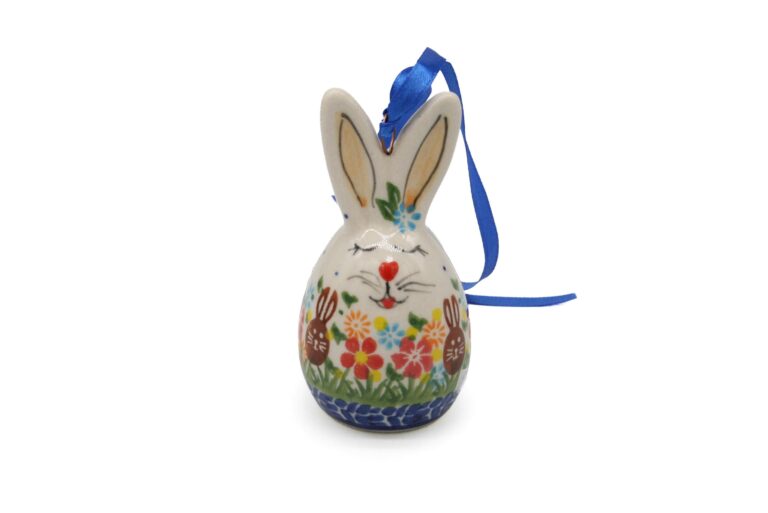 Figurka zajączka wielkanocnego do powieszenia XI, Ceramika Bolesławiec