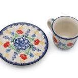 Filiżanka espresso Maki i Żółte Motyle, Ceramika Bolesławiec (2)