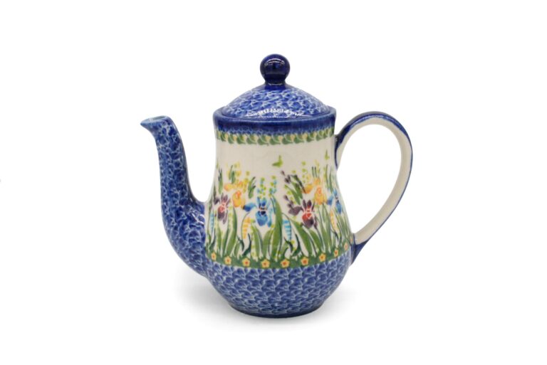 Imbryk Kwiatowy Raj - 0,70 L, Ceramika Bolesławiec