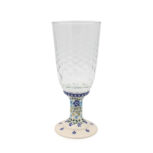 Kieliszek Drobne Niebieskie Kwiatuszki, Ceramika Bolesławiec