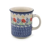 Kubek prosty Maki i Żółte Motyle, Ceramika Bolesławiec