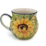 MF Unikatowy kubek Słoneczniki, Ceramika Bolesławiec (2)