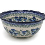 Miska średnia z falbaną Drobne Bratki, Ceramika Bolesławiec (2)