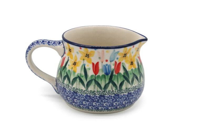 Mlecznik - sosjerka Żonkile i Tulipany, Ceramika Bolesławiec (2) Mlecznik - sosjerka Żonkile i Tulipany, Ceramika Bolesławiec (2)