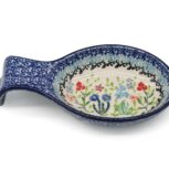 Podstawka pod łyżkę wysoka Kolorowa Wiosenna Łąka, Ceramika Bolesławiec