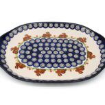 Półmisek – taca z uchwytami Zajączek i Oczko, Ceramika Bolesławiec