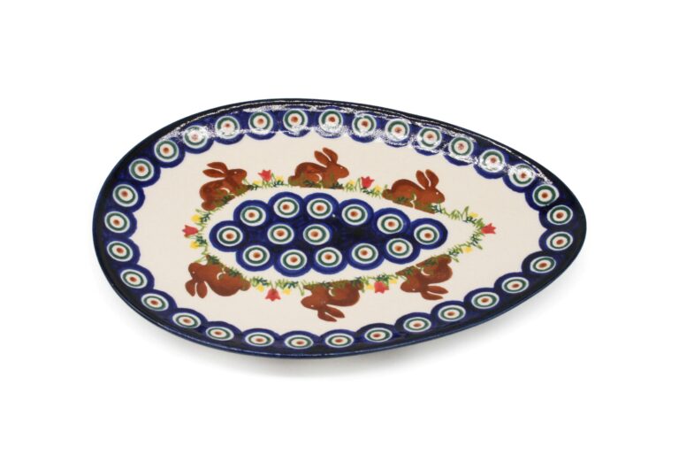 Talerz - jajo Zajączek i Oczko, Ceramika Bolesławiec