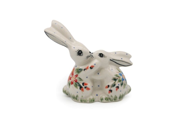 Zajączki wielkanocne Folkowe Kwiatuszki, Ceramika Bolesławiec
