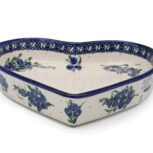 Zapiekacz serce Jagodowy Bukiet, Ceramika Bolesławiec (2)