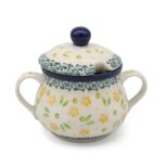 Cukierniczka Drobne Żółte Kwiatuszki, Ceramika Bolesławiec