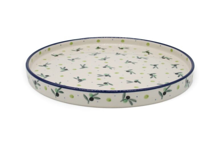 Duży półmisek z rantem Oliwki, Ceramika Bolesławiec (2) Duży półmisek z rantem Oliwki, Ceramika Bolesławiec (2)
