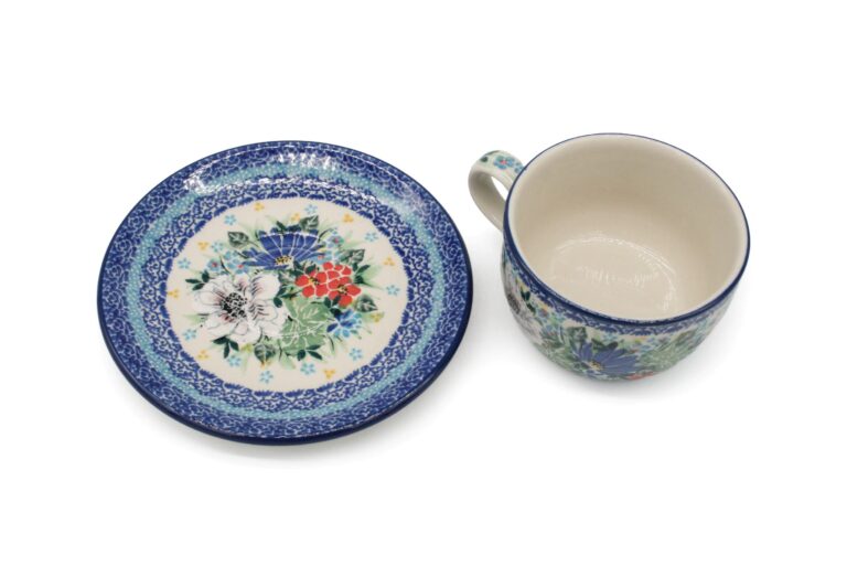 Filiżanka Kwietna Łąka, Ceramika Bolesławiec (2) Filiżanka Kwietna Łąka, Ceramika Bolesławiec (2)