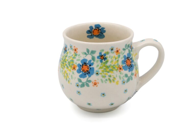 Kubek czeski mały Radosne Kwiatuszki, Ceramika Bolesławiec