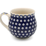 Kubek czeski mały Żółte i Błękitne Kwiaty, Ceramika Bolesławiec (2)