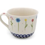 Kubek – bawarka Delikatne Kwiaty, Ceramika Bolesławiec (2)