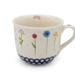 Kubek – bawarka Delikatne Kwiaty, Ceramika Bolesławiec