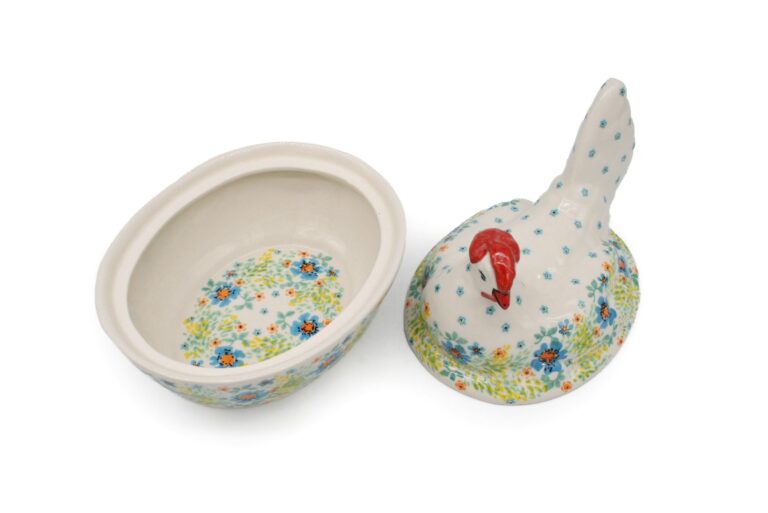 Mały pojemnik - kura Radosne Kwiatuszki, Ceramika Bolesławiec (2) Mały pojemnik - kura Radosne Kwiatuszki, Ceramika Bolesławiec (2)