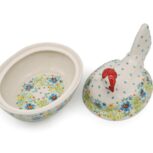 Mały pojemnik - kura Radosne Kwiatuszki, Ceramika Bolesławiec (2)