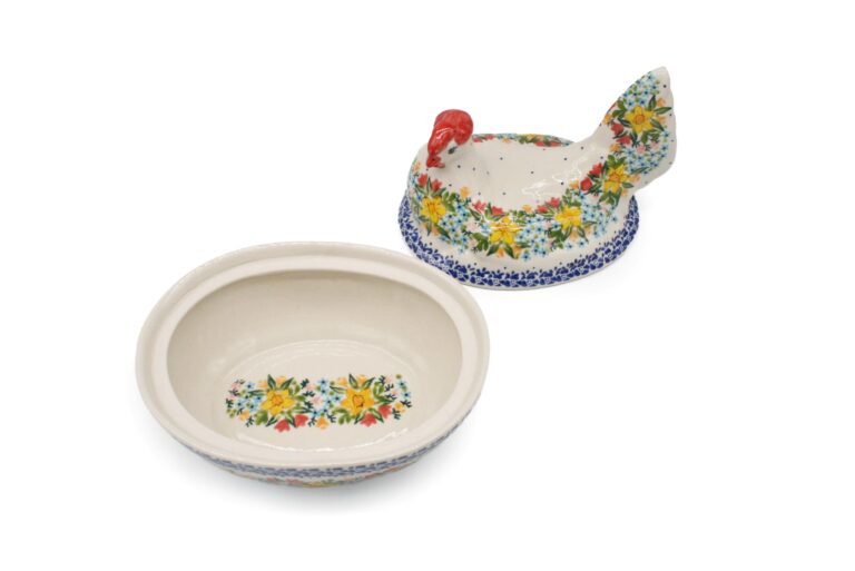 Mały pojemnik - kura Żonkile, Ceramika Bolesławiec (2) Mały pojemnik - kura Żonkile, Ceramika Bolesławiec (2)