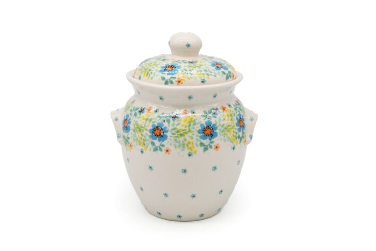 Pojemnik Radosne Kwiatuszki, Ceramika Bolesławiec