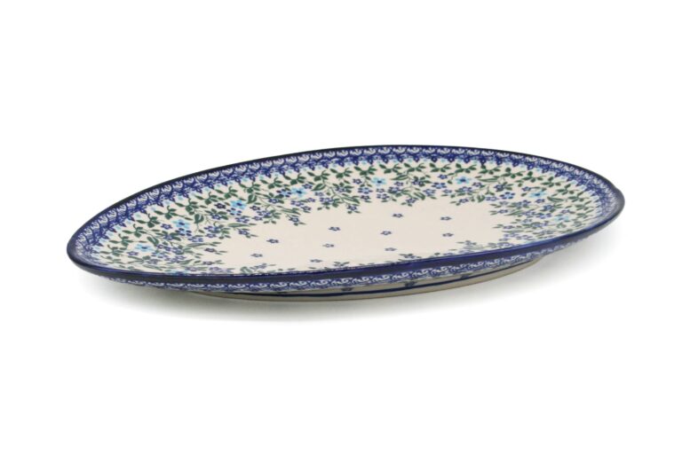 Talerz - jajo bardzo duży Drobne Niezapominajki, Ceramika Bolesławiec (2) Talerz - jajo bardzo duży Drobne Niezapominajki, Ceramika Bolesławiec (2)