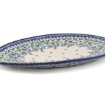 Talerz - jajo bardzo duży Drobne Niezapominajki, Ceramika Bolesławiec (2)