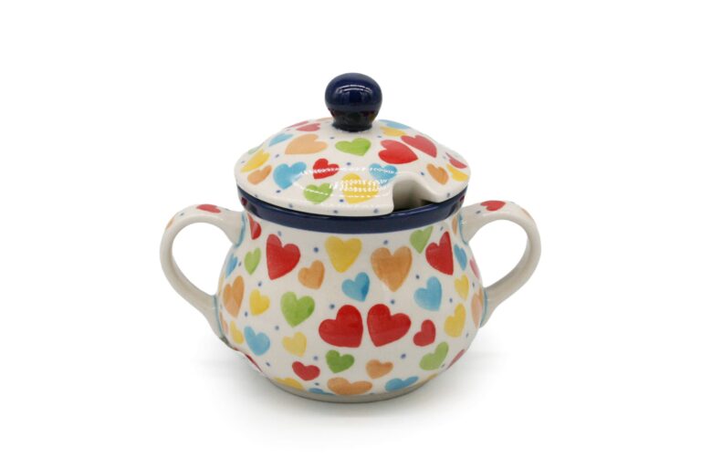 Cukierniczka Jasne Kolorowe Serduszka, Ceramika Bolesławiec