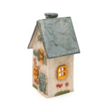 Domek ceramiczny na świeczkę - Morski dach 5 (2)